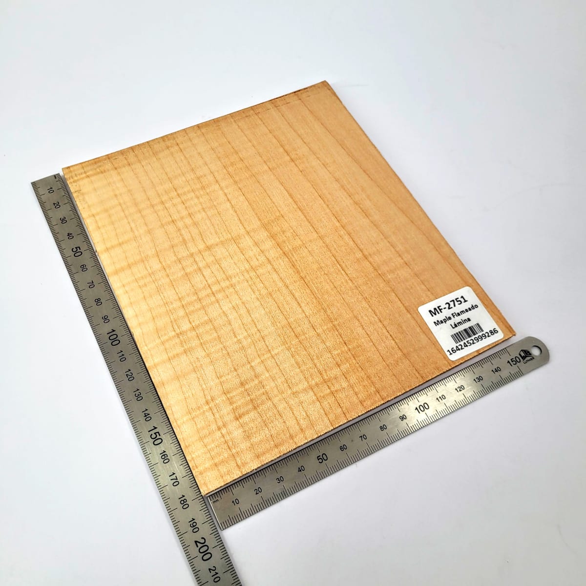 Set de 2 Laminas tipo Espejo MP-711 de Maple Flameado para Artesania2