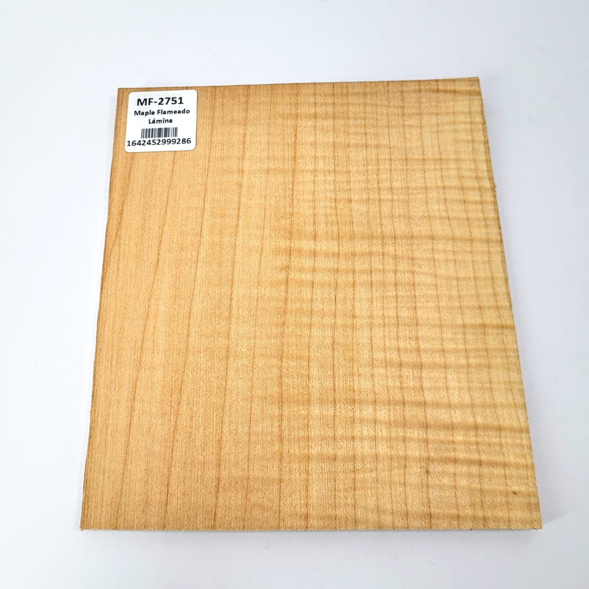 Set de 2 Laminas tipo Espejo MP-711 de Maple Flameado para Artesania 0