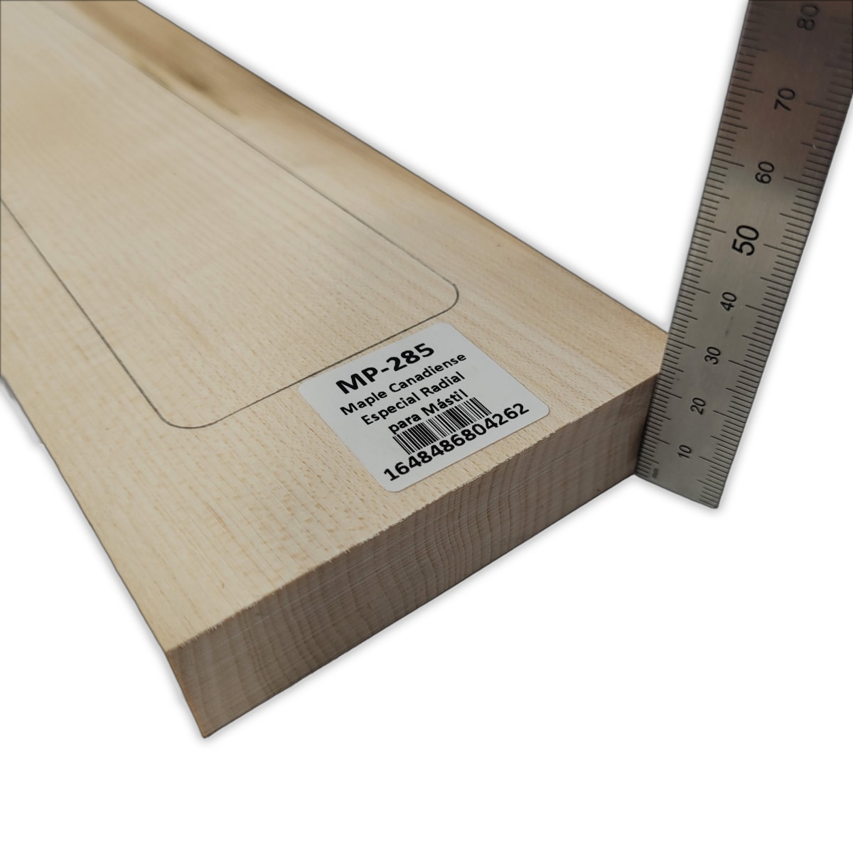 Mastil MP-285 de Maple Especial Radial para Guitarra de 24 Trastes / Pieza con Detalles / Nudos4