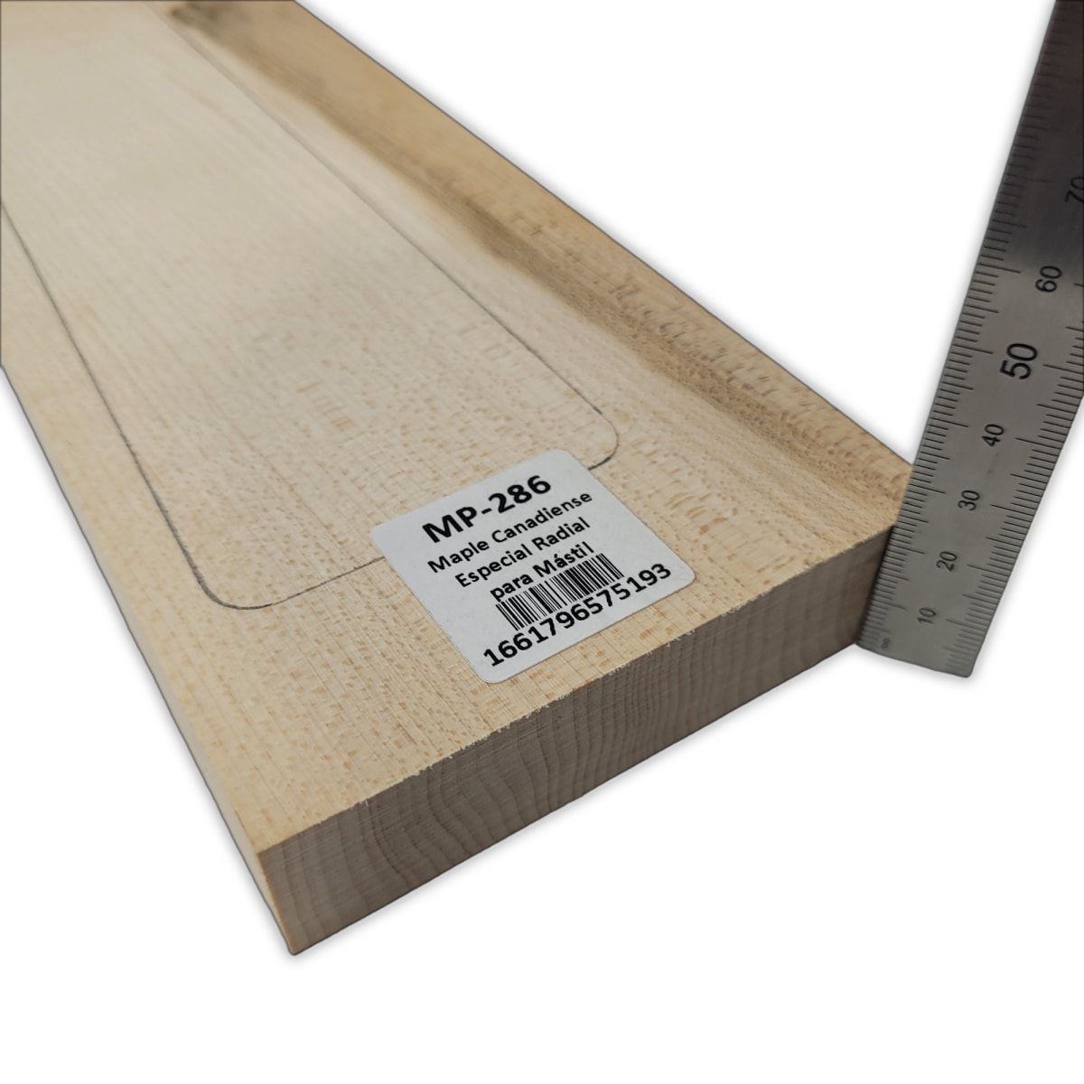 Mastil MP-286 de Maple Especial Radial para Guitarra de 24 Trastes / Pieza con Detalles / Nudos4