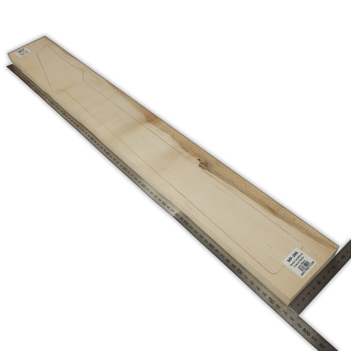 Mastil MP-286 de Maple Especial Radial para Guitarra de 24 Trastes / Pieza con Detalles / Nudos2