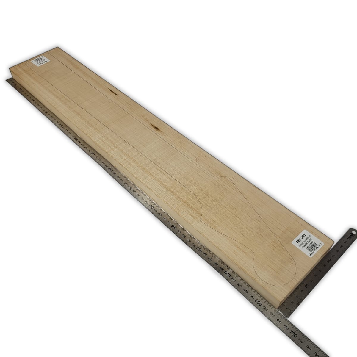 Mastil MP-291 de Maple Especial Radial para Guitarra de 22 Trastes / Algo Flameado2