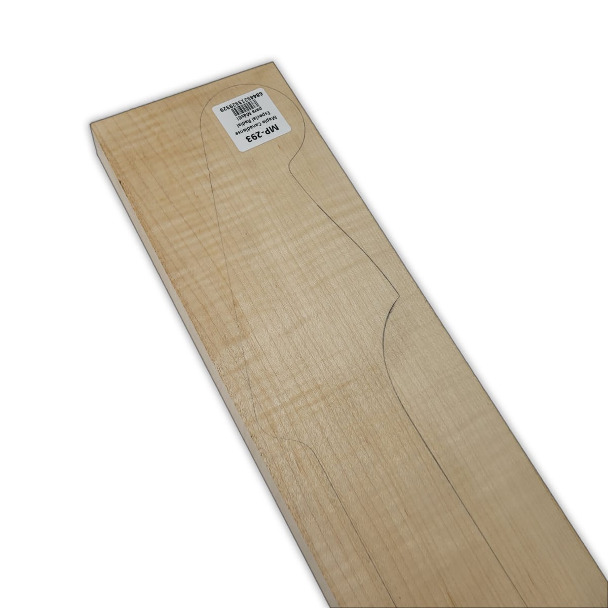 Mastil MP-293 de Maple Especial Radial para Guitarra de 22 Trastes / Algo Flameado7