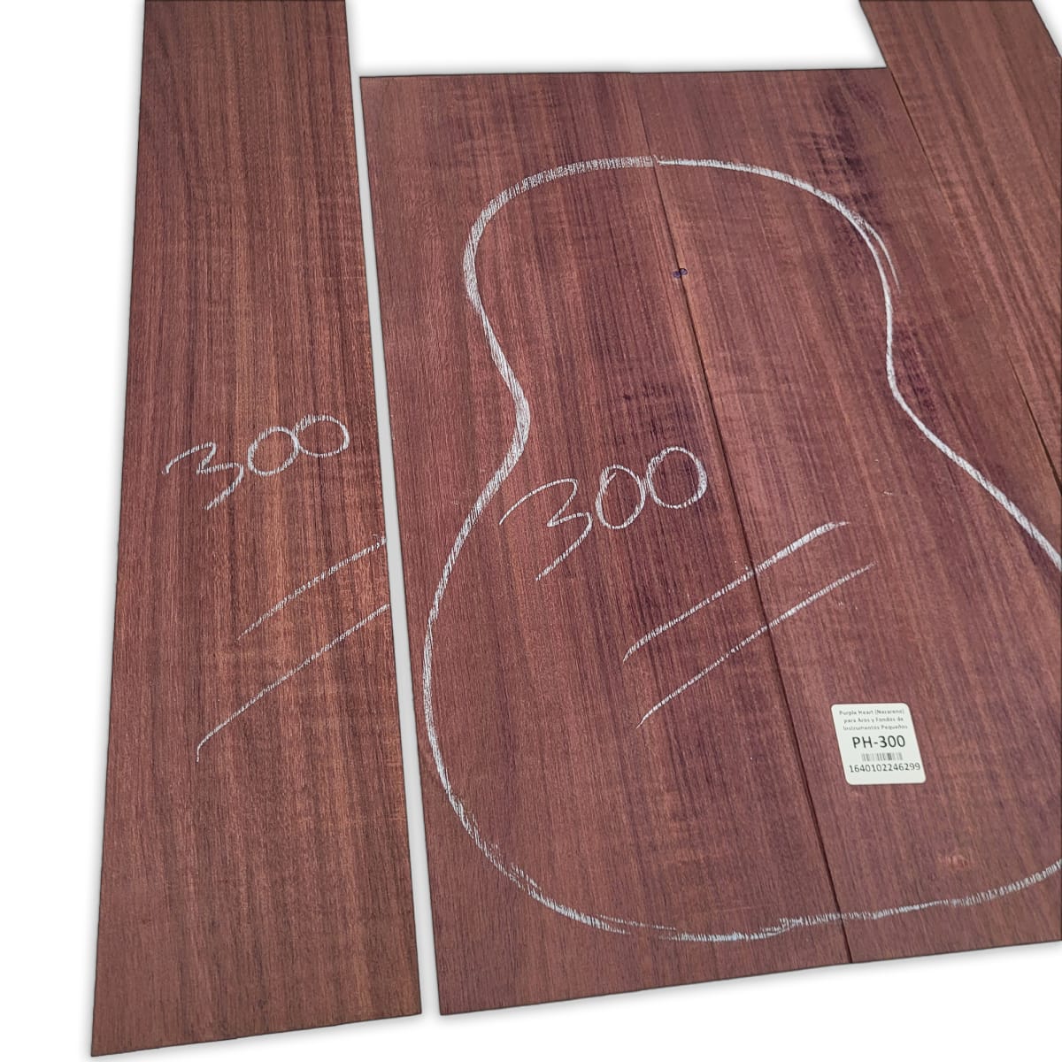 Set de Fondo y Costados PH-300 de Purple Heart Especial para Guitarra6