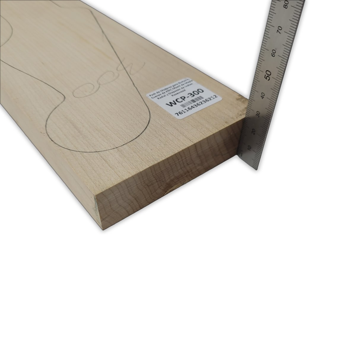 Pack de Maderas WCP-300 para Guitarra, Cuerpo de Ash + Mastil de Maple + Diapason de Indian Rosewood6