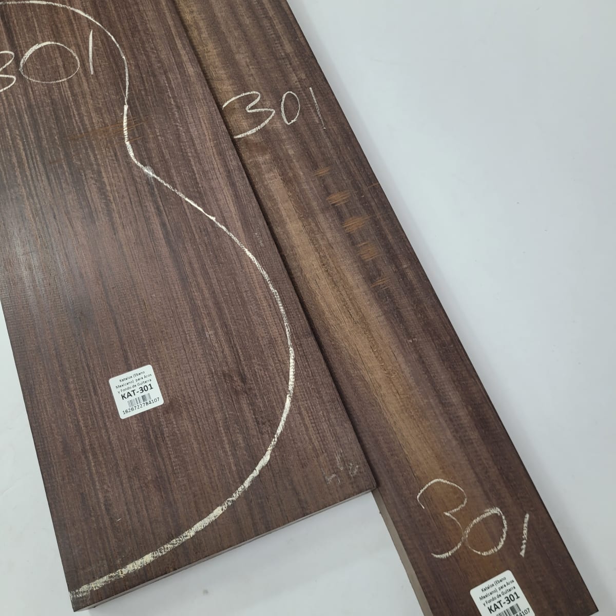 Set de Bloques en Bruto de Katalox para Aros y Fondos de Guitarra KAT-3016