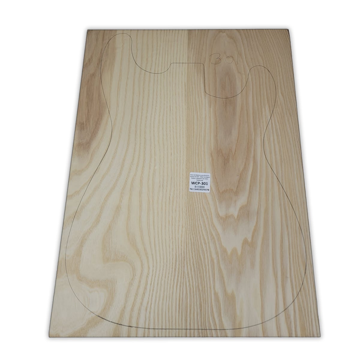 Pack de Maderas WCP-301 para Guitarra, Cuerpo de Ash + Mastil de Maple + Diapason de Indian Rosewood8
