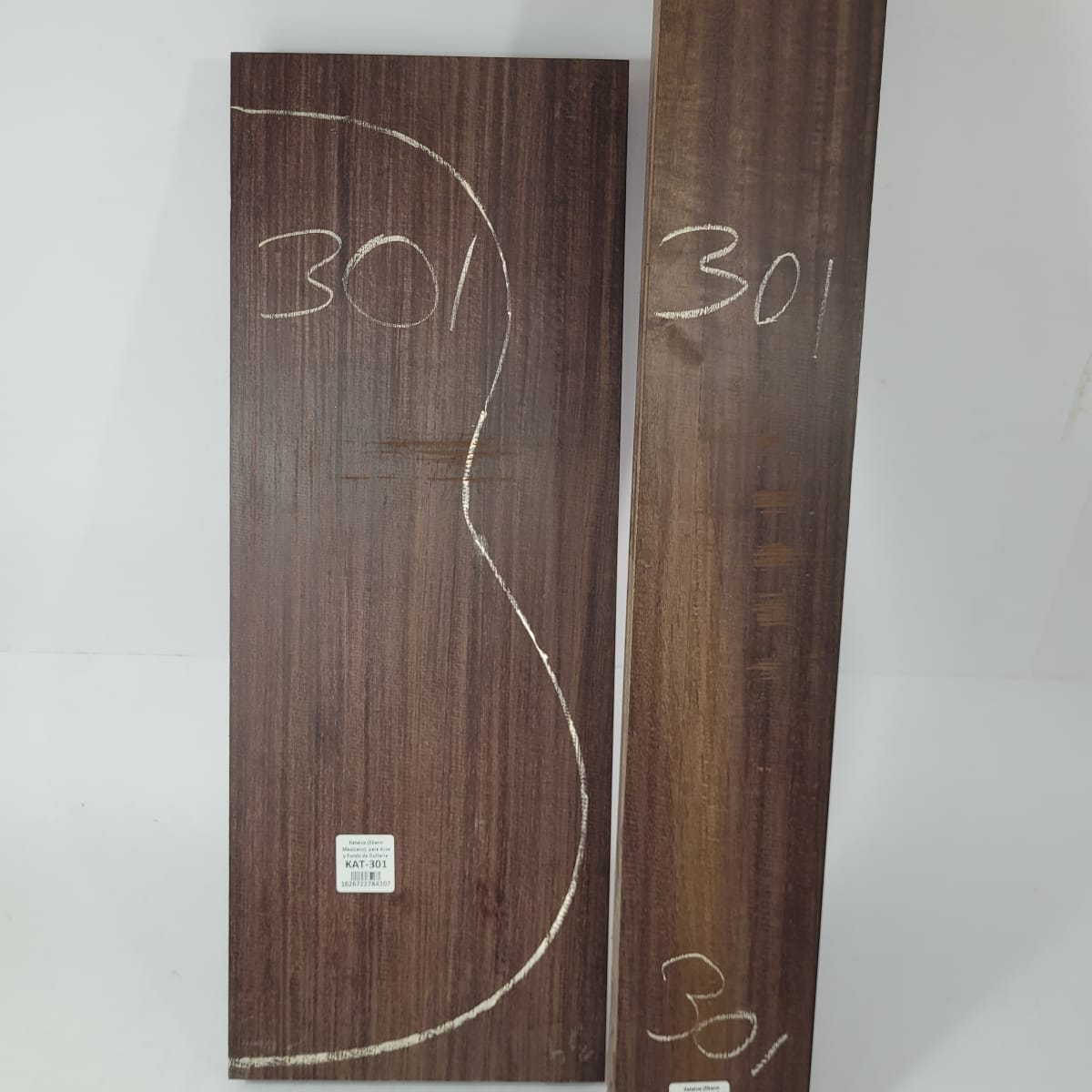 Set de Bloques en Bruto de Katalox para Aros y Fondos de Guitarra KAT-3019