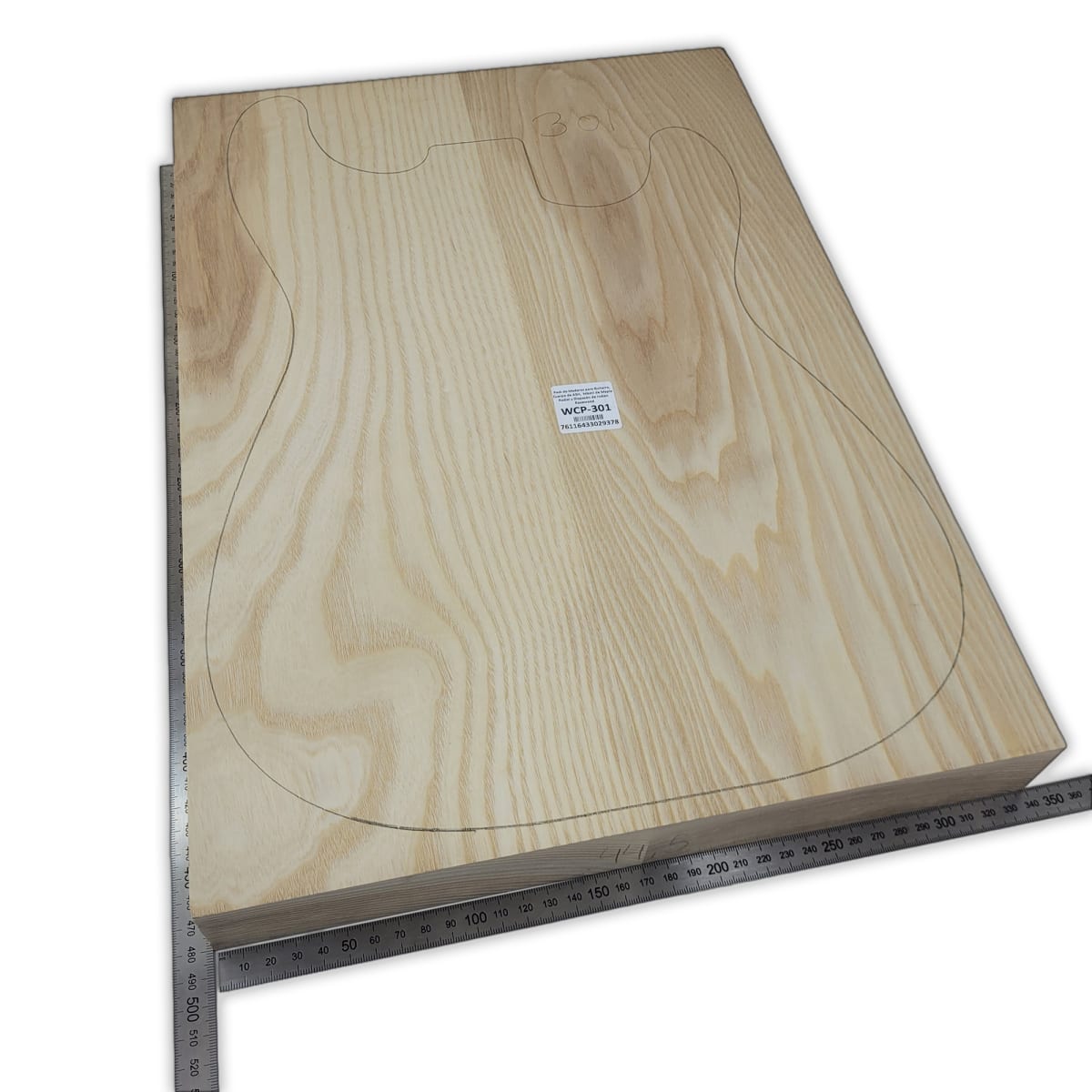 Pack de Maderas WCP-301 para Guitarra, Cuerpo de Ash + Mastil de Maple + Diapason de Indian Rosewood2