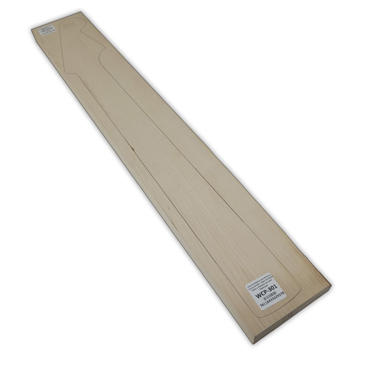 Pack de Maderas WCP-301 para Guitarra, Cuerpo de Ash + Mastil de Maple + Diapason de Indian Rosewood10