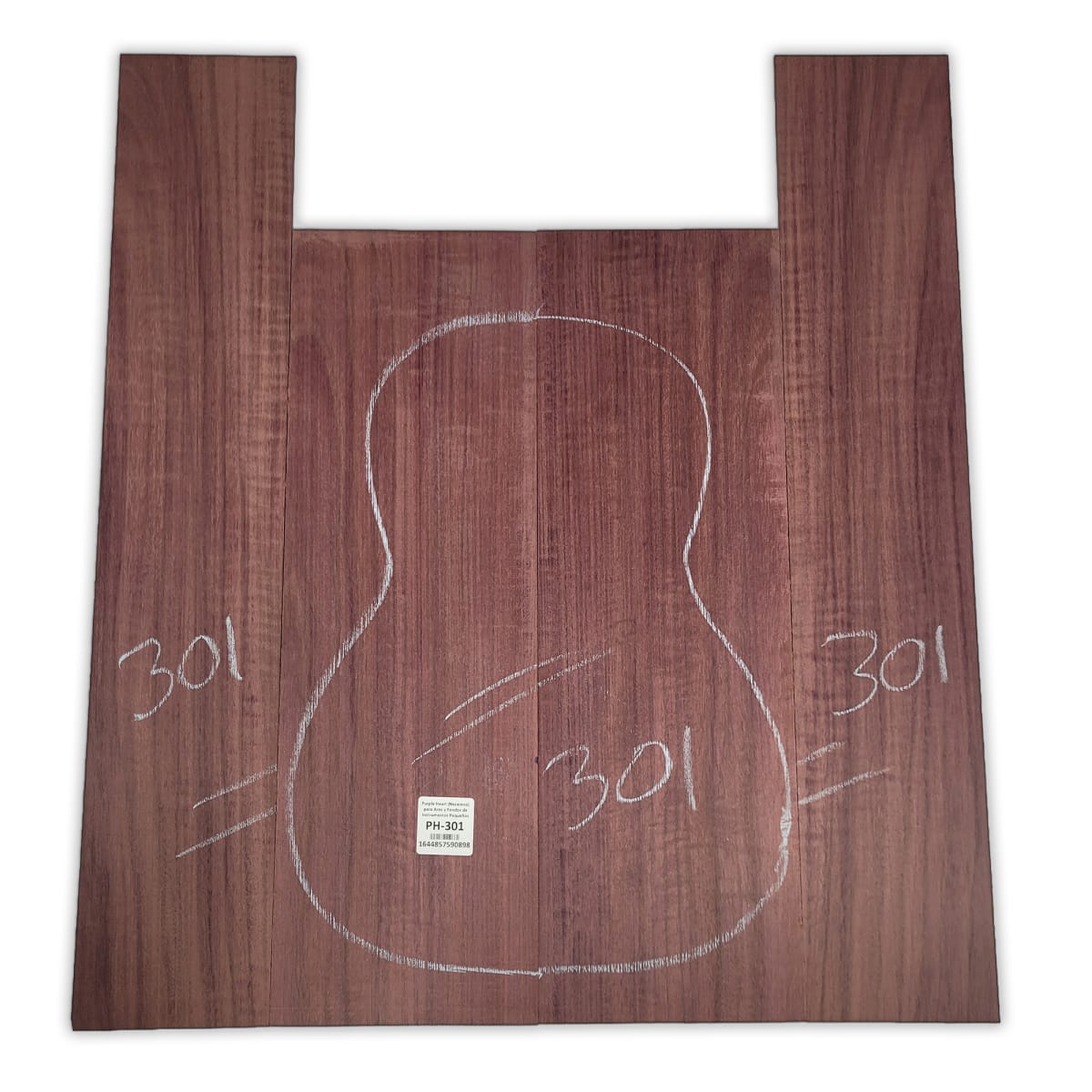 Set de Fondo y Costados PH-301 de Purple Heart Especial para Guitarra12