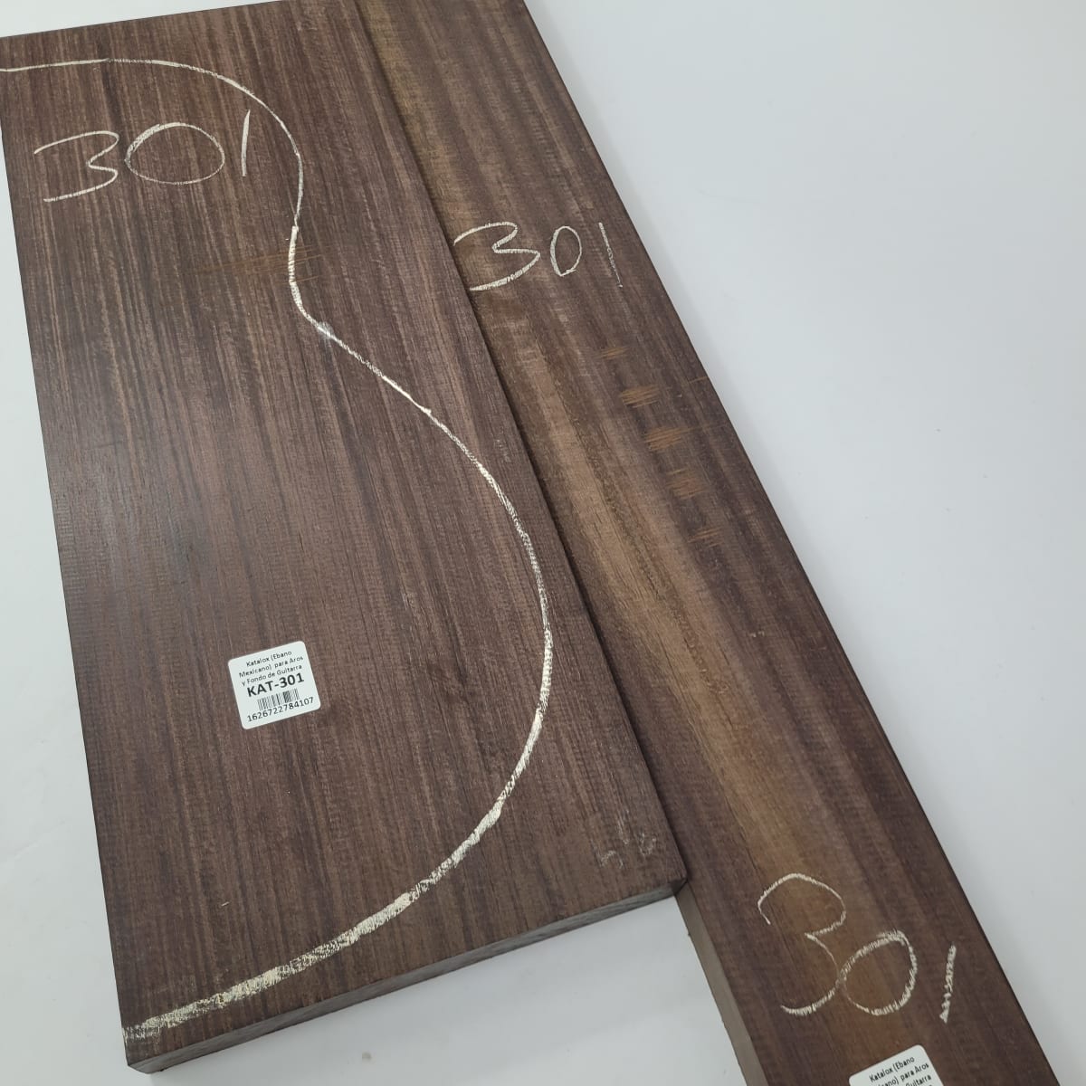 Set de Bloques en Bruto de Katalox para Aros y Fondos de Guitarra KAT-3015