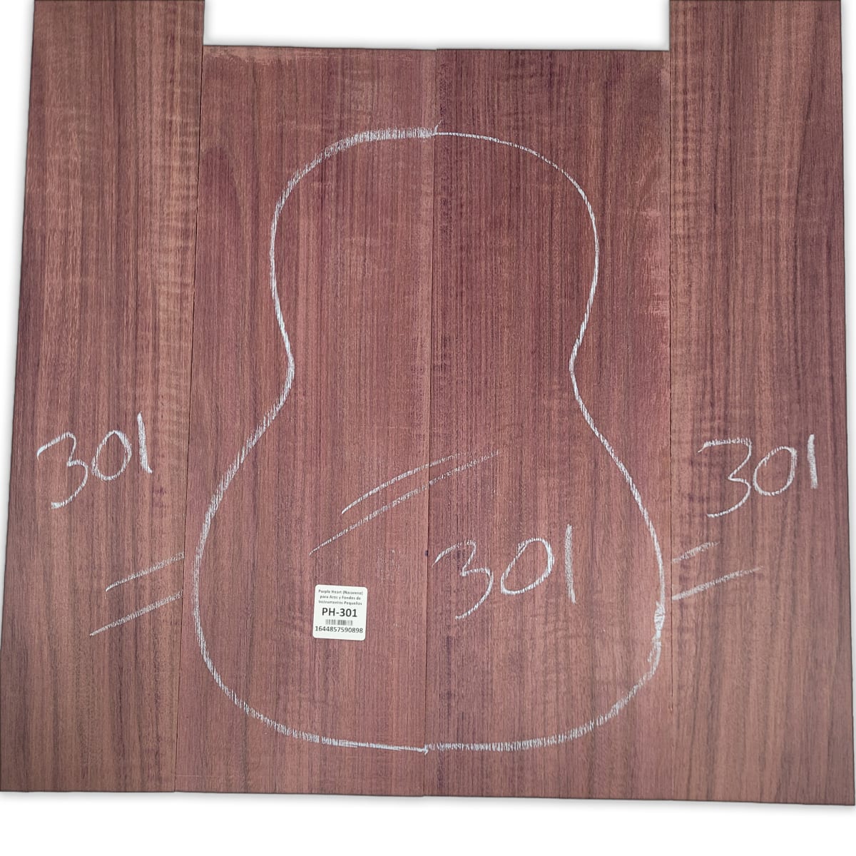 Set de Fondo y Costados PH-301 de Purple Heart Especial para Guitarra10