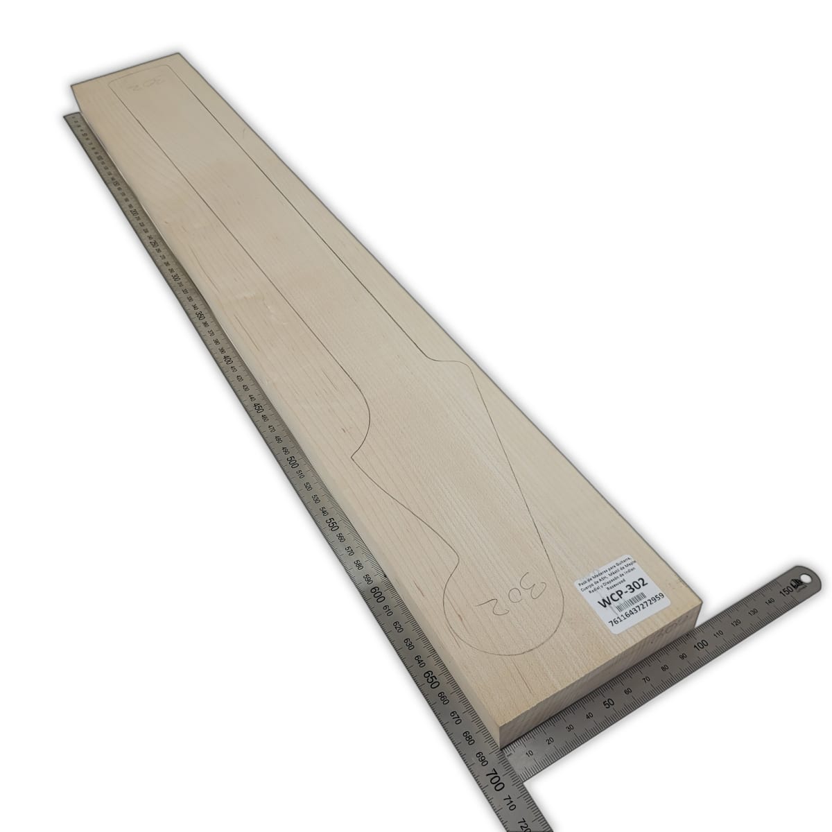 Pack de Maderas WCP-302 para Guitarra, Cuerpo de Ash + Mastil de Maple + Diapason de Indian Rosewood4