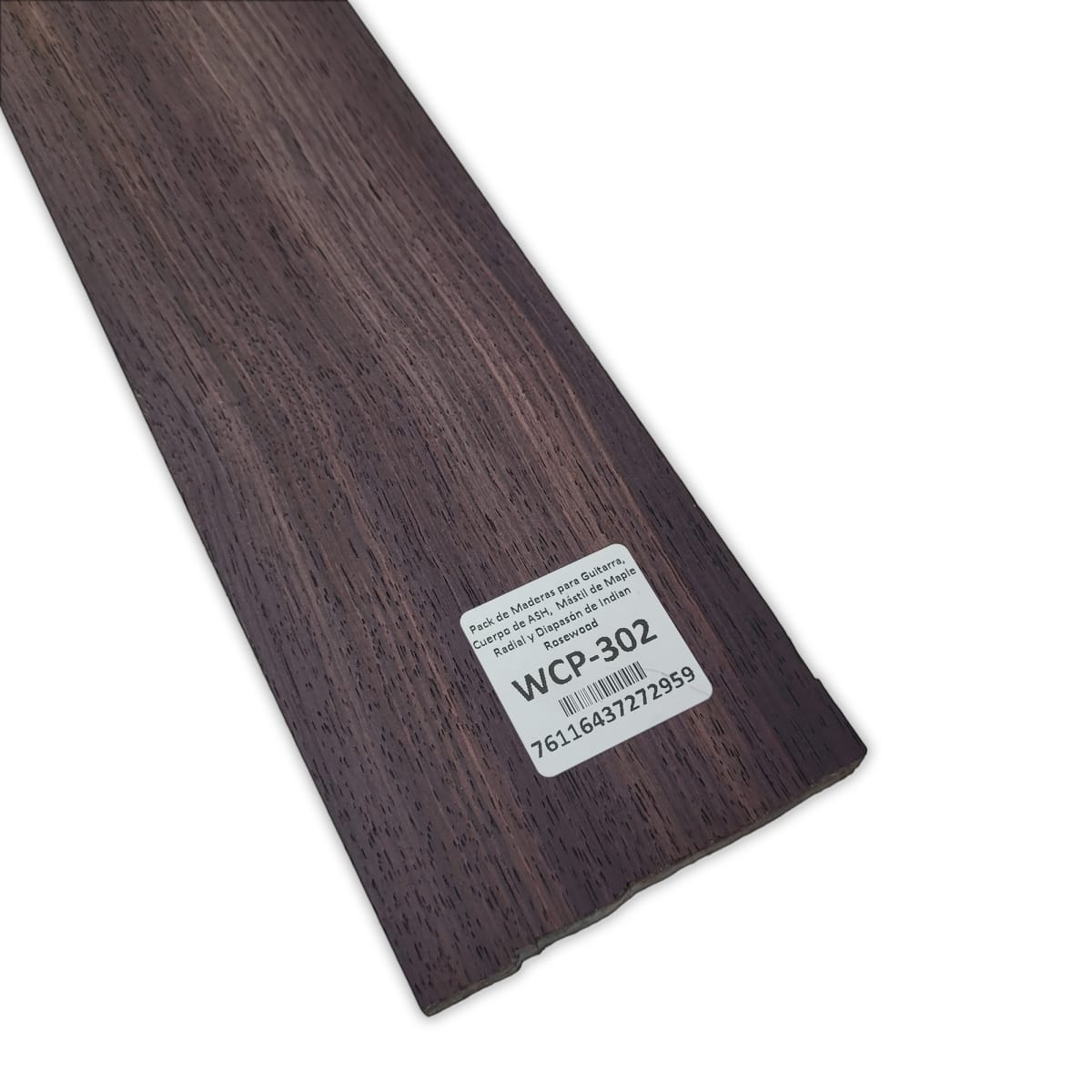 Pack de Maderas WCP-302 para Guitarra, Cuerpo de Ash + Mastil de Maple + Diapason de Indian Rosewood10