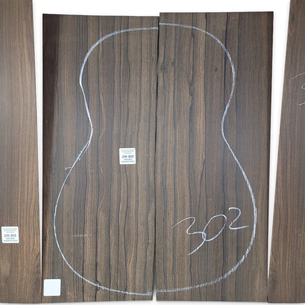 Set de Fondo y Costados ZIR-302 de Ziricote Mexicano para Guitarra7