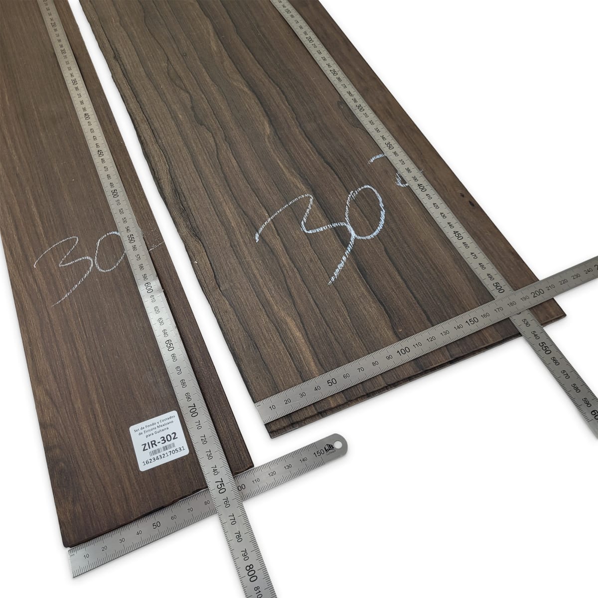 Set de Fondo y Costados ZIR-302 de Ziricote Mexicano para Guitarra3