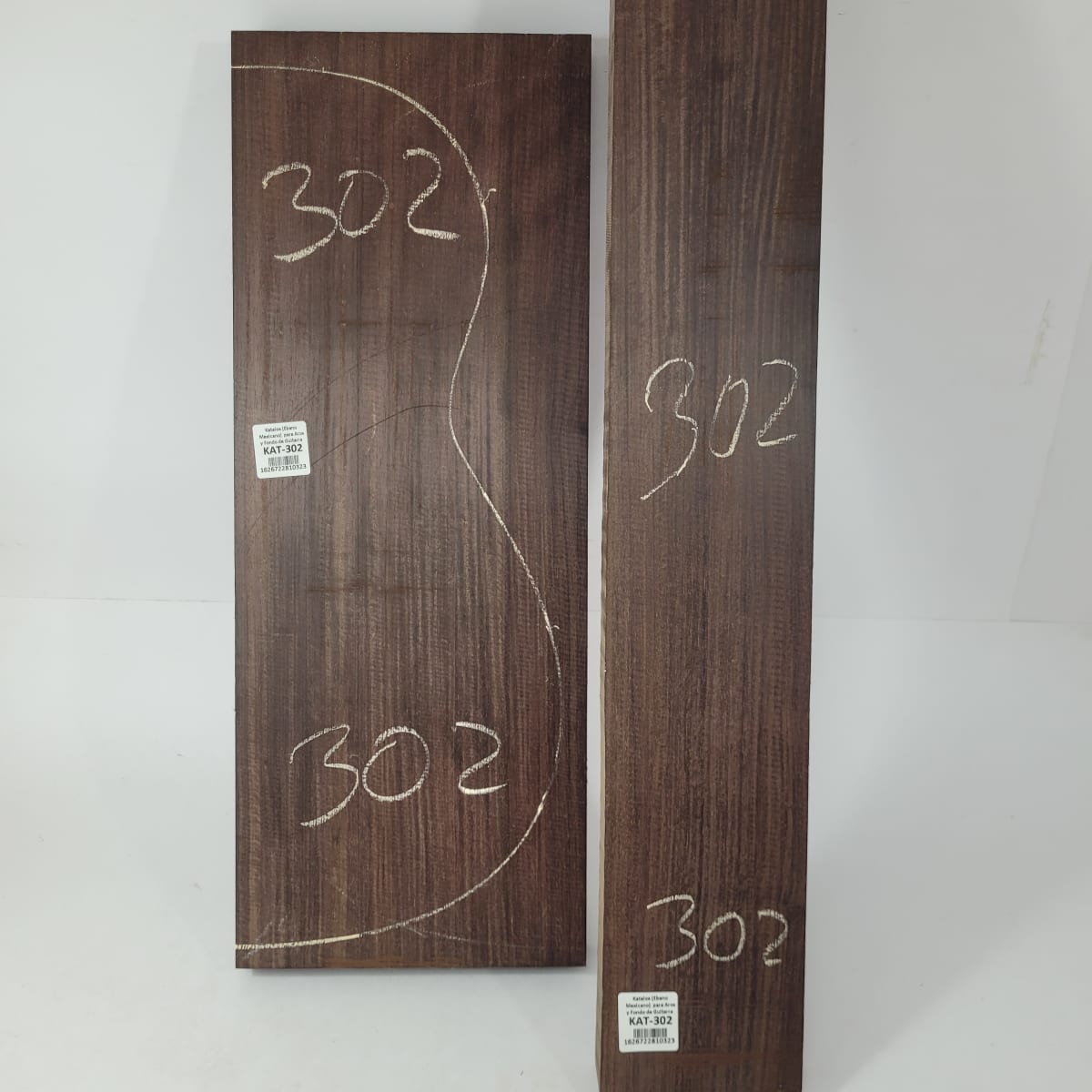 Set de Bloques en Bruto de Katalox para Aros y Fondos de Guitarra KAT-3028