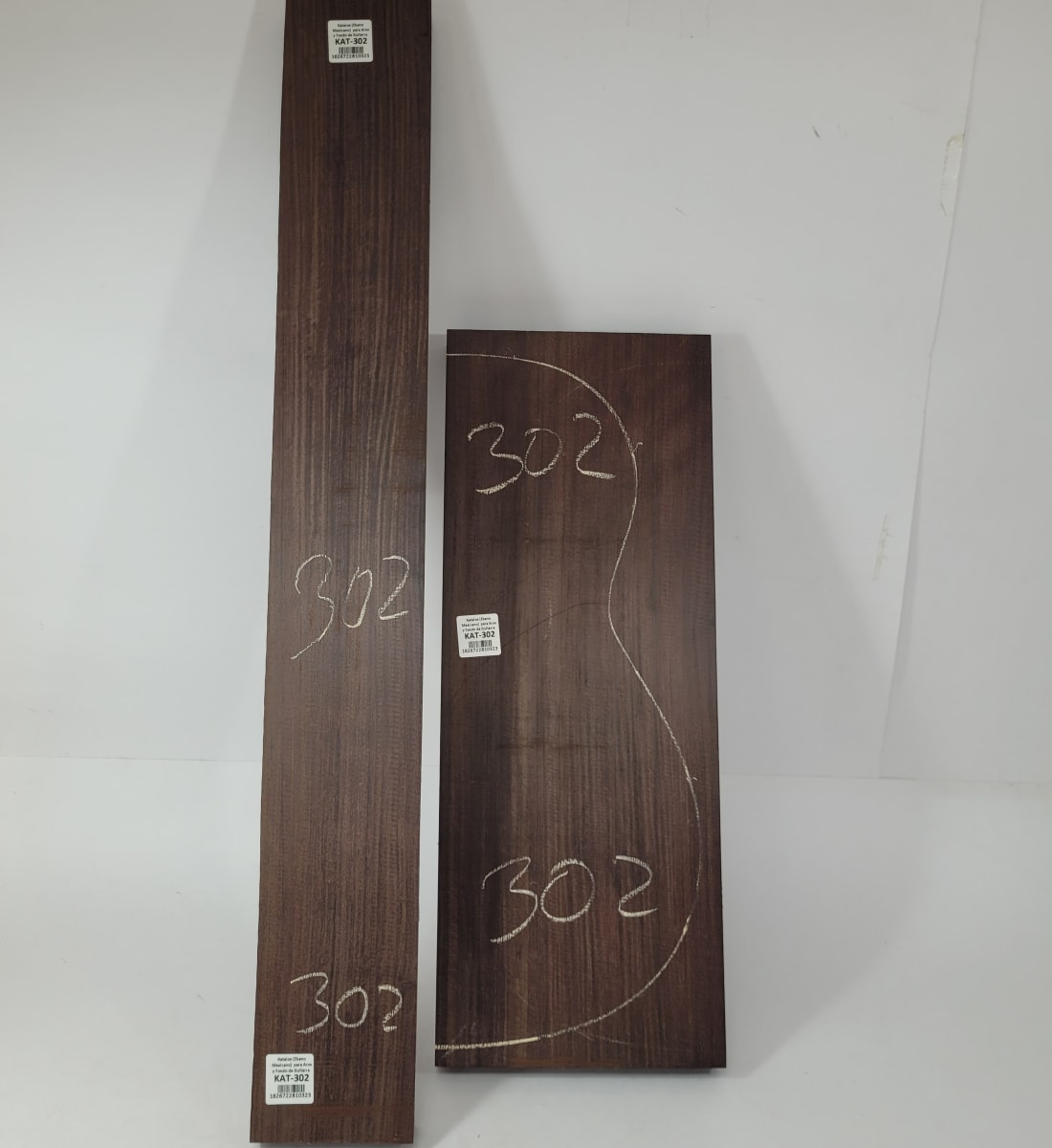 Set de Bloques en Bruto de Katalox para Aros y Fondos de Guitarra KAT-3029