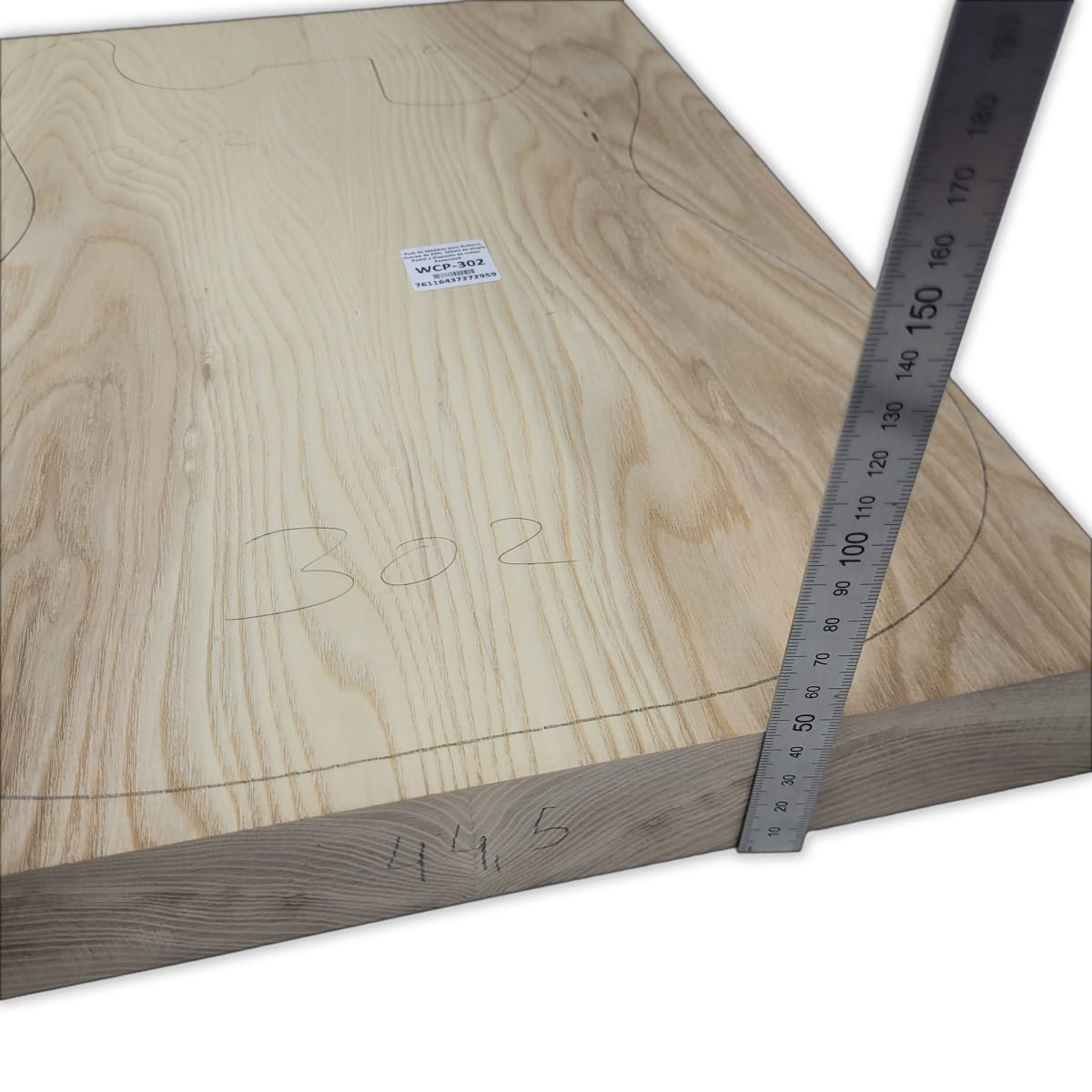 Pack de Maderas WCP-302 para Guitarra, Cuerpo de Ash + Mastil de Maple + Diapason de Indian Rosewood3