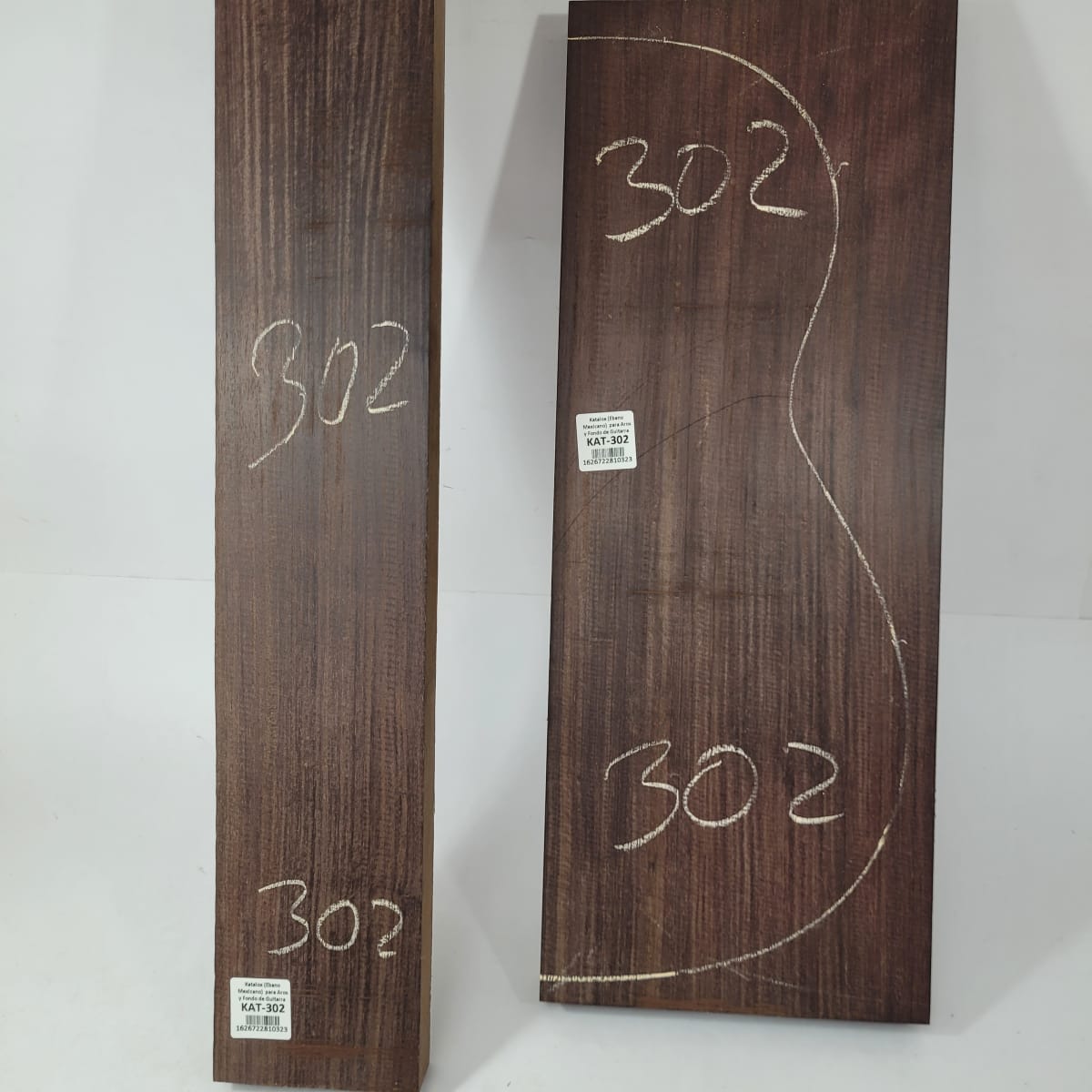 Set de Bloques en Bruto de Katalox para Aros y Fondos de Guitarra KAT-30210
