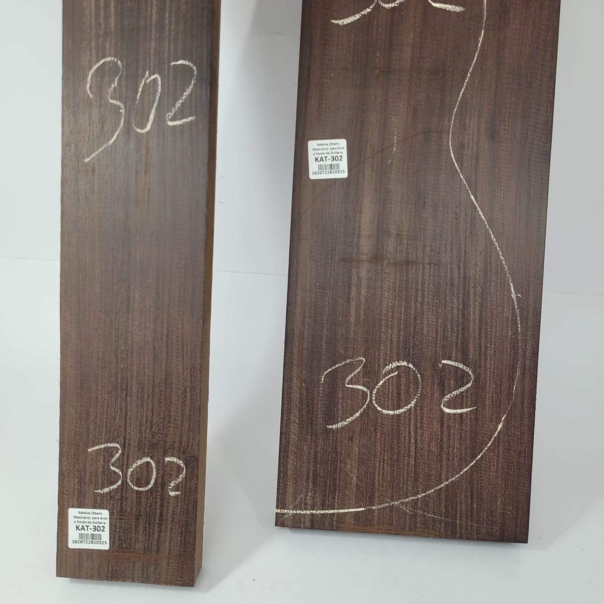 Set de Bloques en Bruto de Katalox para Aros y Fondos de Guitarra KAT-30211