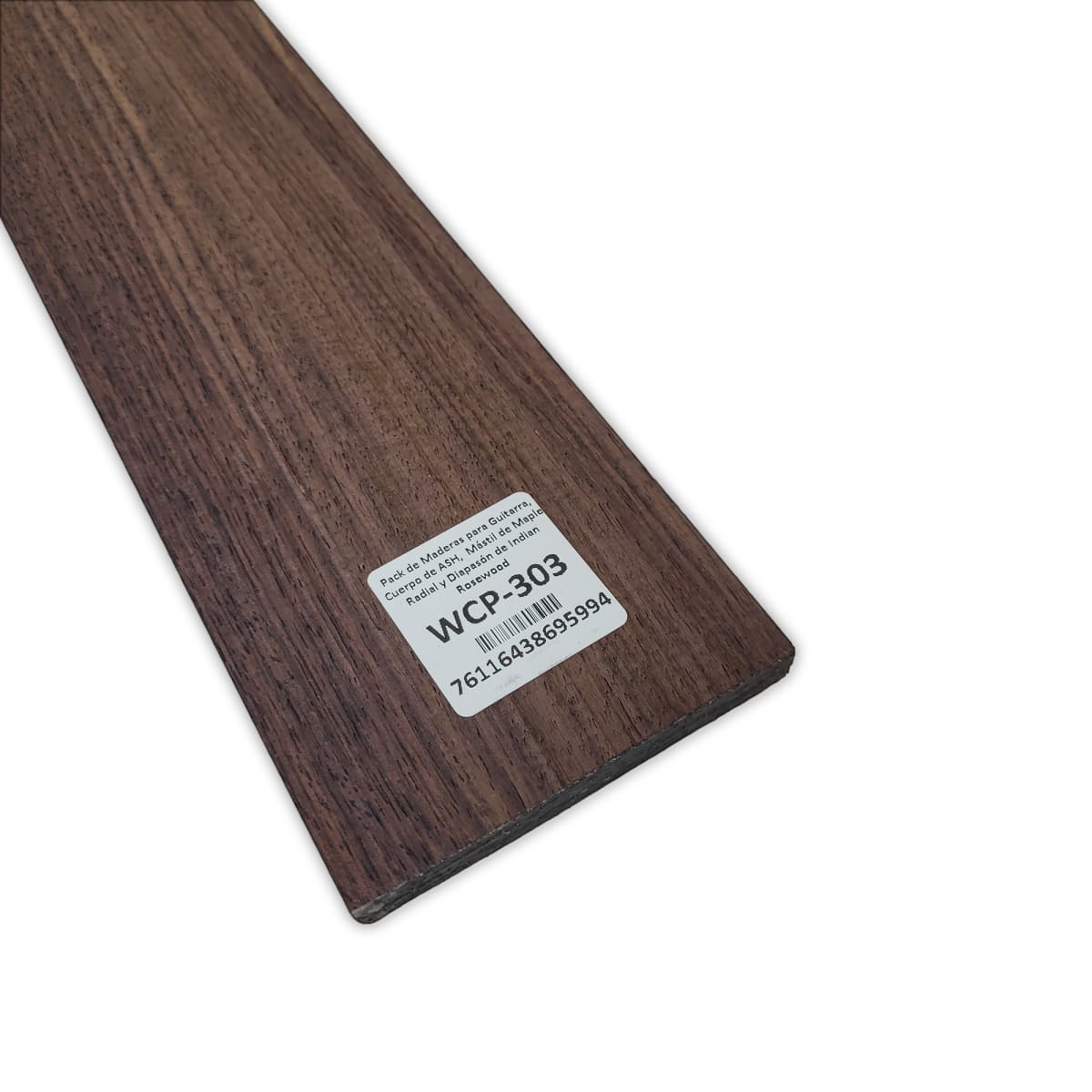 Pack de Maderas WCP-303 para Guitarra, Cuerpo de Ash + Mastil de Maple + Diapason de Indian Rosewood15