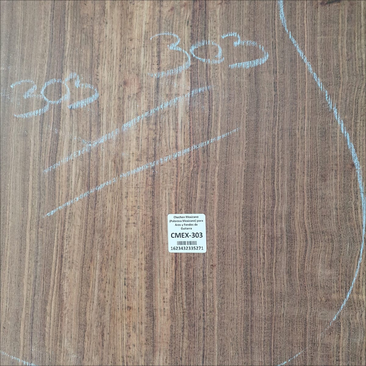 Set de Aros y Fondo CMEX-303 de Chechen Mexicano Especial para Guitarra / Corte Radial8