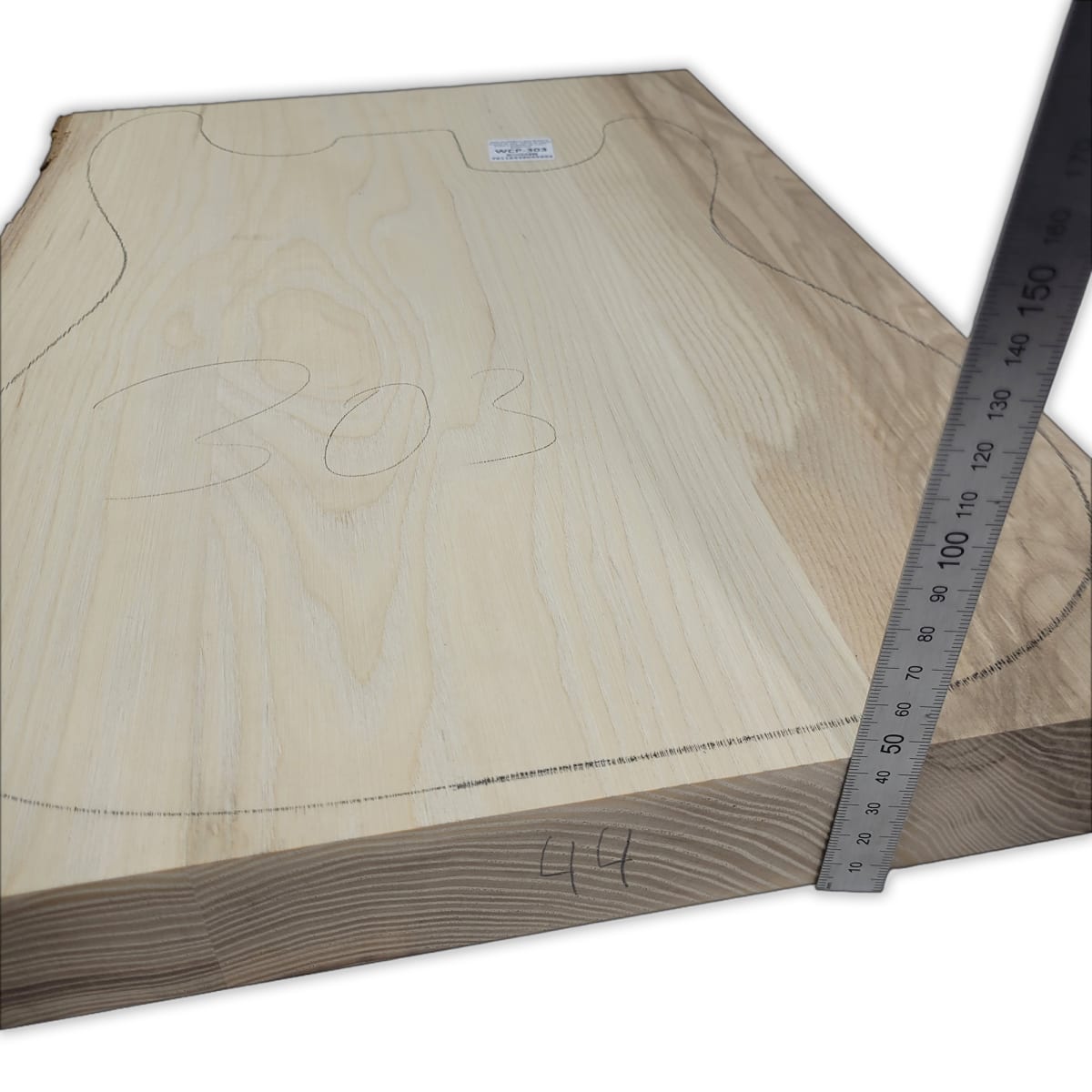 Pack de Maderas WCP-303 para Guitarra, Cuerpo de Ash + Mastil de Maple + Diapason de Indian Rosewood3