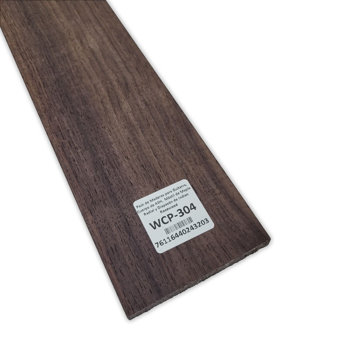 Pack de Maderas WCP-304 para Guitarra, Cuerpo de Ash + Mastil de Maple + Diapason de Indian Rosewood12