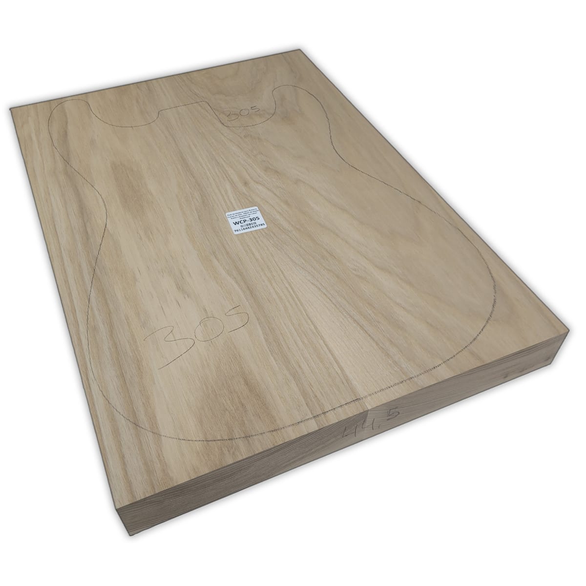 Pack de Maderas WCP-305 para Guitarra, Cuerpo de Ash + Mastil de Maple + Diapason de Indian Rosewood7