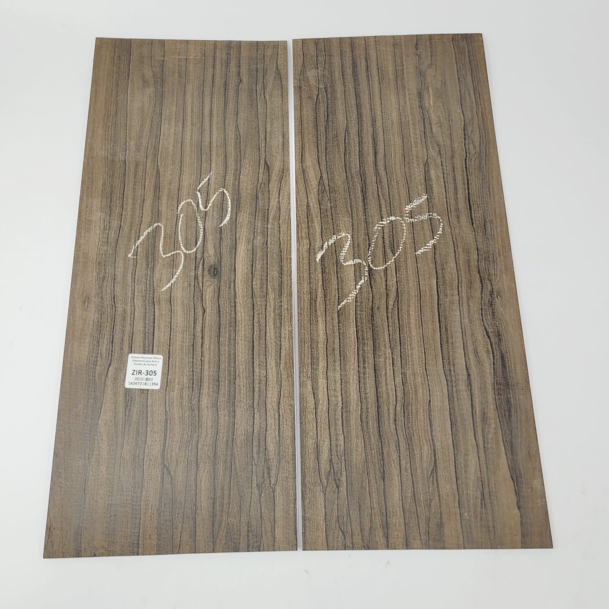 Set de Fondo para Guitarra o 2 Laminas ZIR-305 de Ziricote Mexicano / Espesor Irregular 0