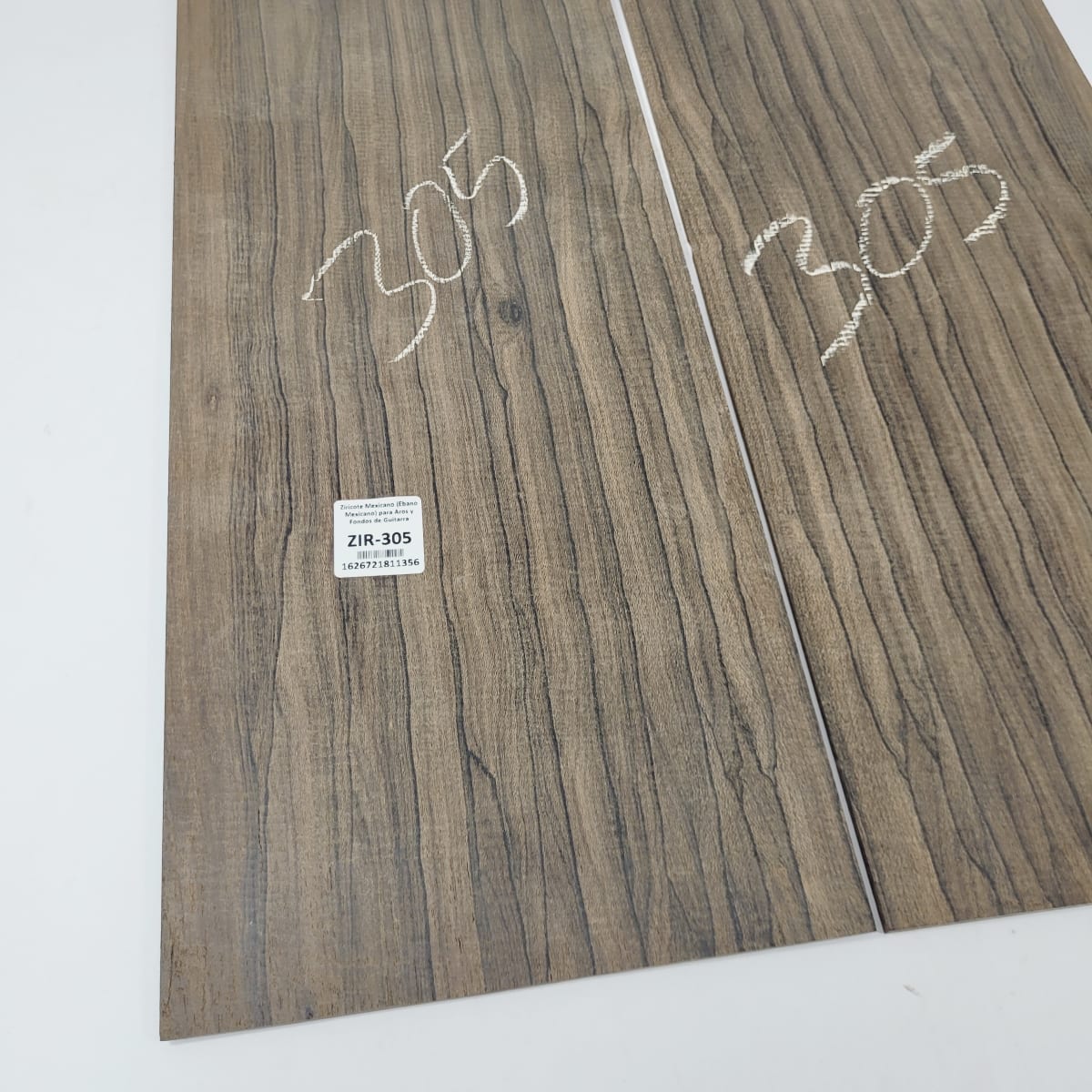 Set de Fondo para Guitarra o 2 Laminas ZIR-305 de Ziricote Mexicano / Espesor Irregular4