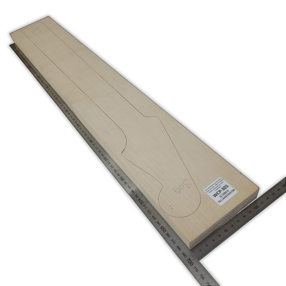 Pack de Maderas WCP-305 para Guitarra, Cuerpo de Ash + Mastil de Maple + Diapason de Indian Rosewood4