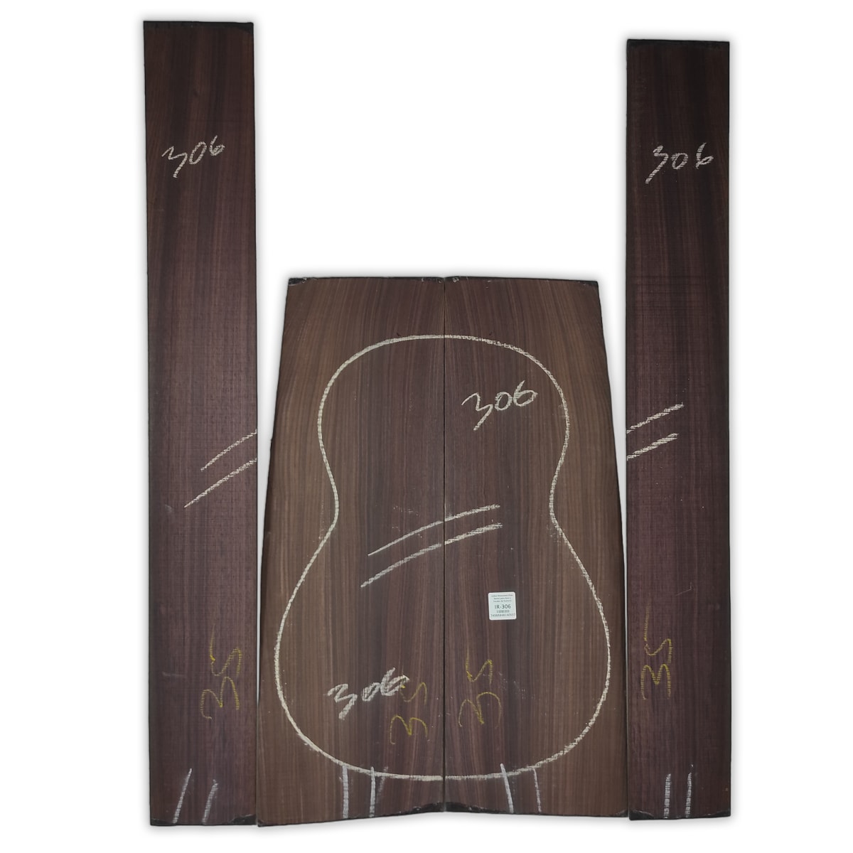 Set de Aros y Fondo IR-306 de Indian Rosewood Especial para Guitarra Clasica / Corte Radial 0