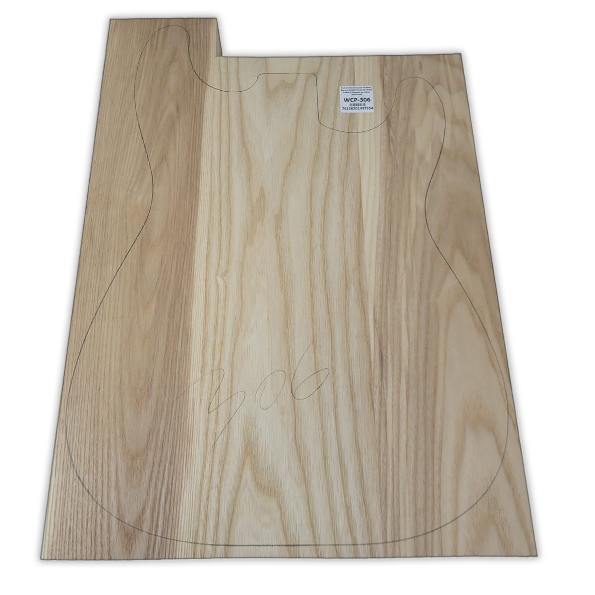 Pack de Maderas WCP-306 para Guitarra, Cuerpo de Ash + Mastil de Maple + Diapason de Indian Rosewood13