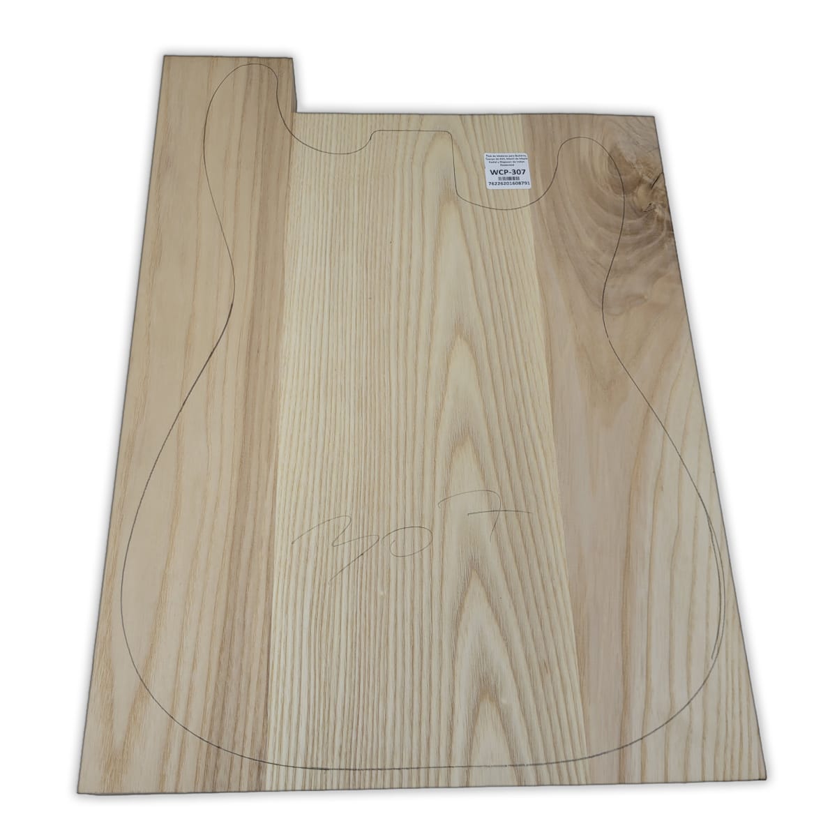 Pack de Maderas WCP-307 para Guitarra, Cuerpo de Ash + Mastil de Maple + Diapason de Indian Rosewood14
