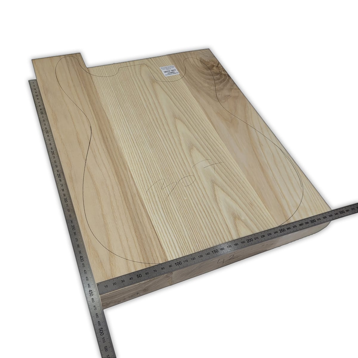 Pack de Maderas WCP-307 para Guitarra, Cuerpo de Ash + Mastil de Maple + Diapason de Indian Rosewood3