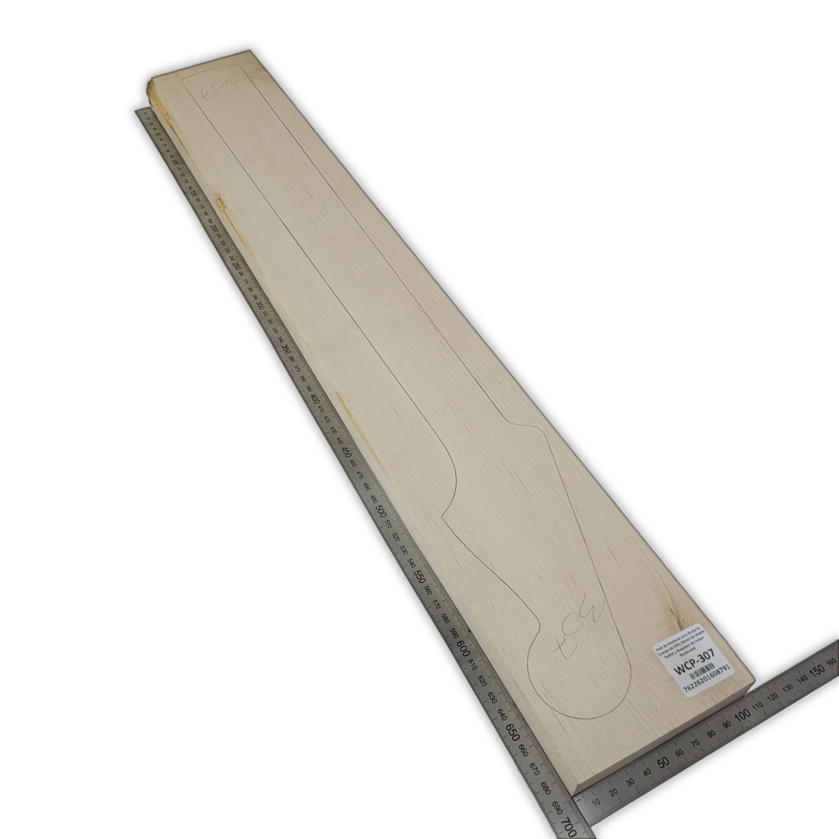 Pack de Maderas WCP-307 para Guitarra, Cuerpo de Ash + Mastil de Maple + Diapason de Indian Rosewood5