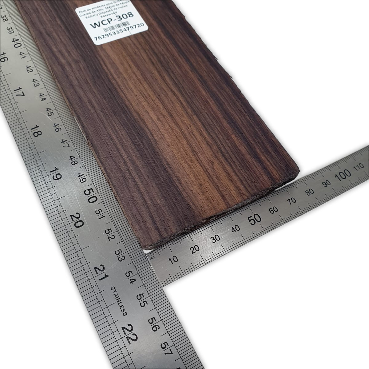 Pack de Maderas WCP-308 para Guitarra, Cuerpo de Ash + Mastil de Maple + Diapason de Indian Rosewood8