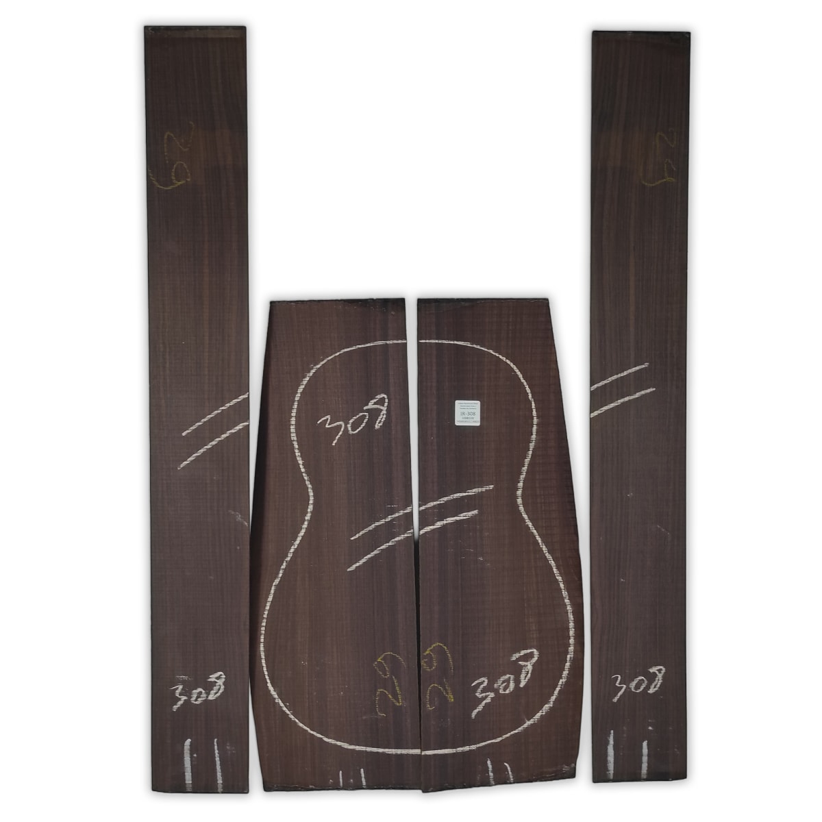 Set de Aros y Fondo IR-308 de Indian Rosewood Especial para Guitarra Clasica / Corte Radial 0
