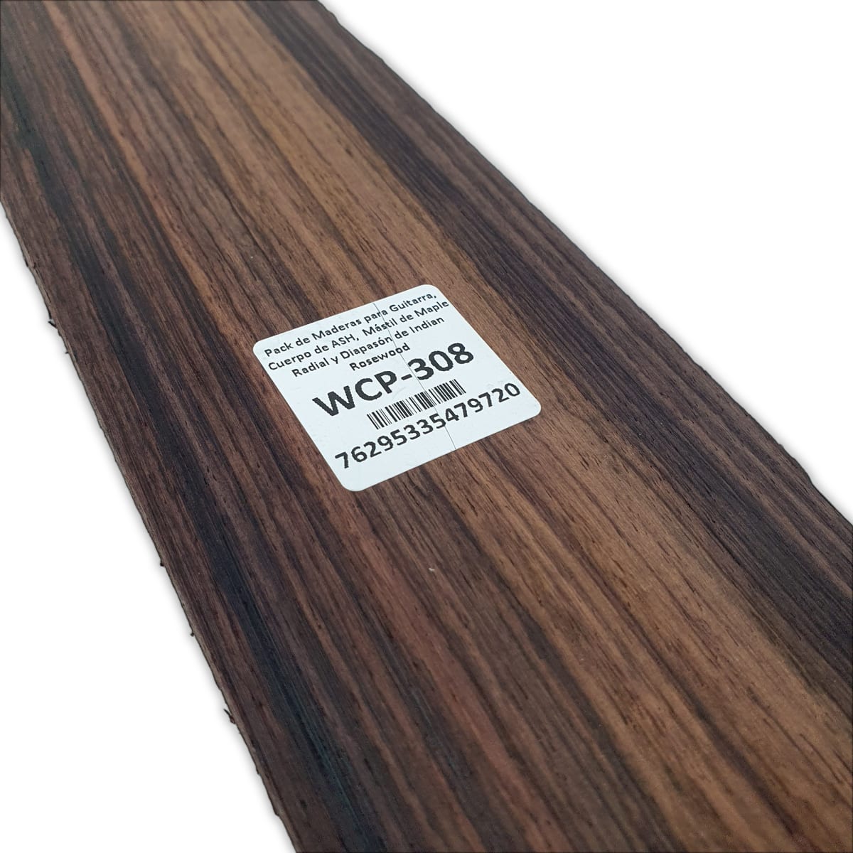 Pack de Maderas WCP-308 para Guitarra, Cuerpo de Ash + Mastil de Maple + Diapason de Indian Rosewood16