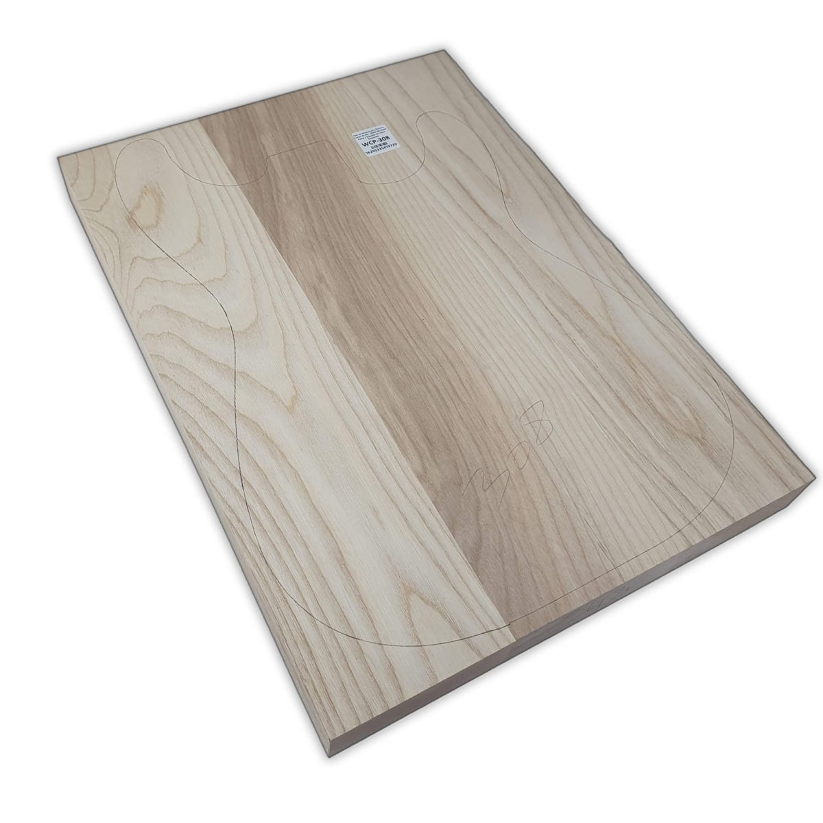 Pack de Maderas WCP-308 para Guitarra, Cuerpo de Ash + Mastil de Maple + Diapason de Indian Rosewood9