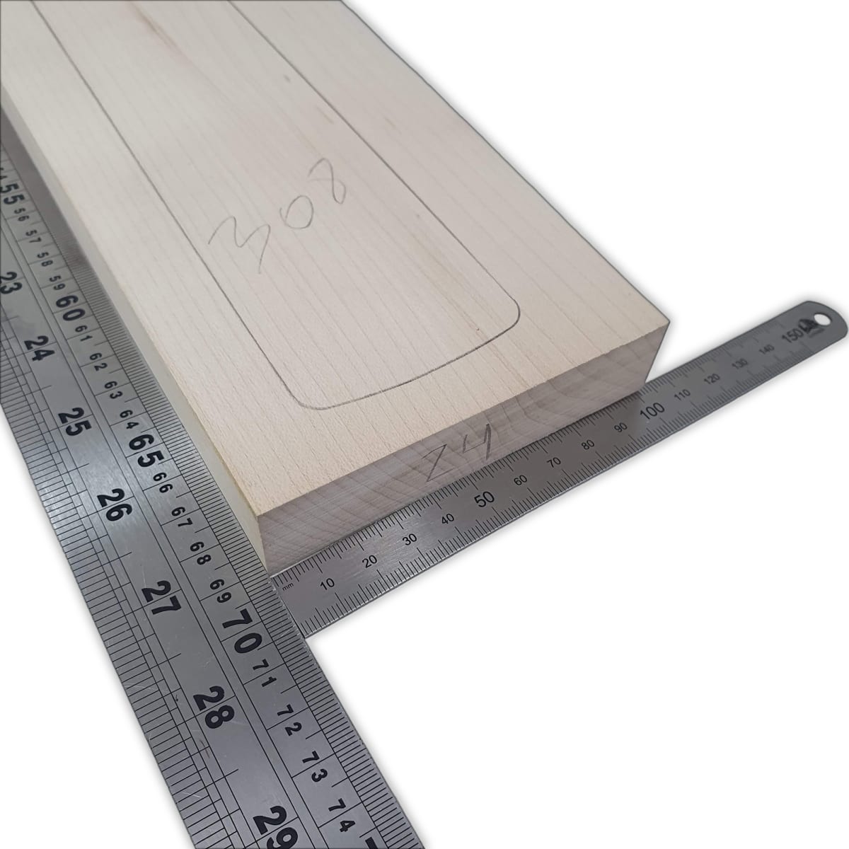 Pack de Maderas WCP-308 para Guitarra, Cuerpo de Ash + Mastil de Maple + Diapason de Indian Rosewood5