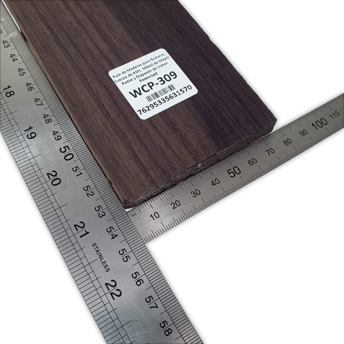 Pack de Maderas WCP-309 para Guitarra, Cuerpo de Ash + Mastil de Maple + Diapason de Indian Rosewood8