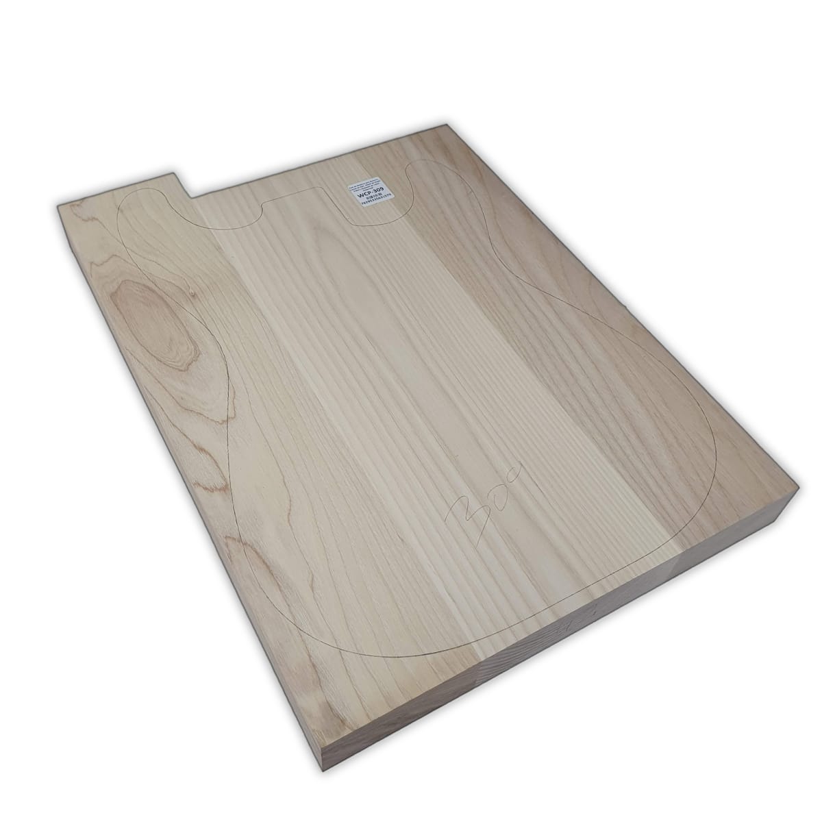 Pack de Maderas WCP-309 para Guitarra, Cuerpo de Ash + Mastil de Maple + Diapason de Indian Rosewood9
