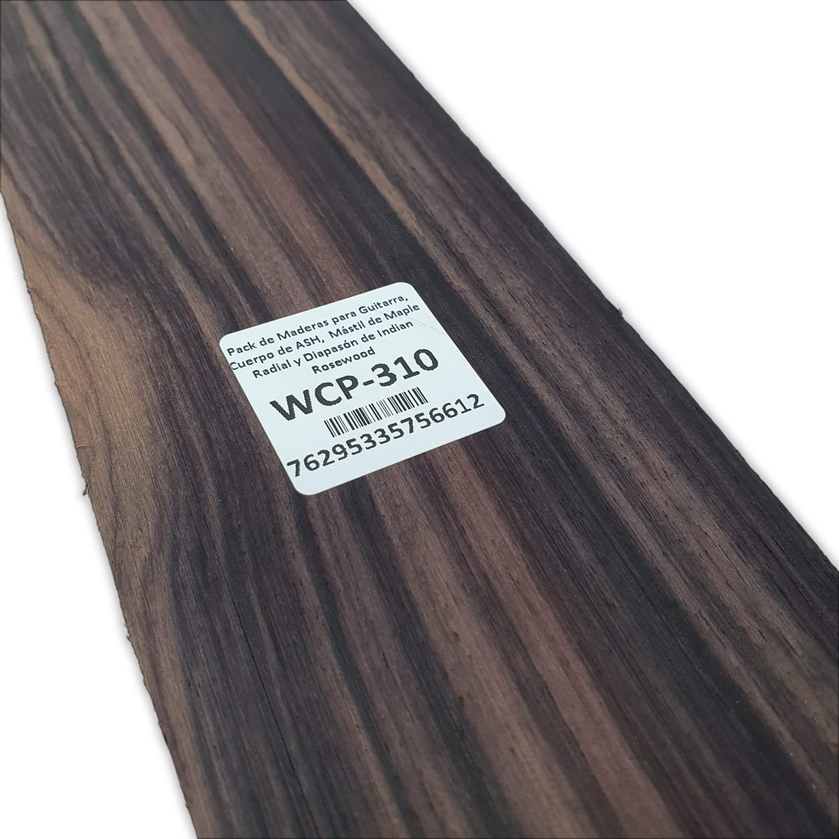 Pack de Maderas WCP-310 para Guitarra, Cuerpo de Ash + Mastil de Maple + Diapason de Indian Rosewood15