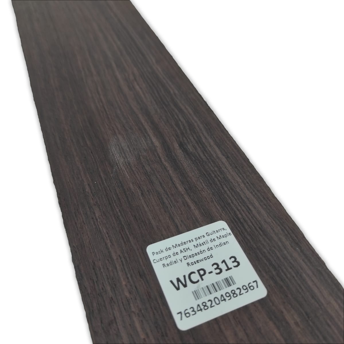 Pack de Maderas WCP-313 para Guitarra, Cuerpo de Ash + Mastil de Maple + Diapason de Indian Rosewood12