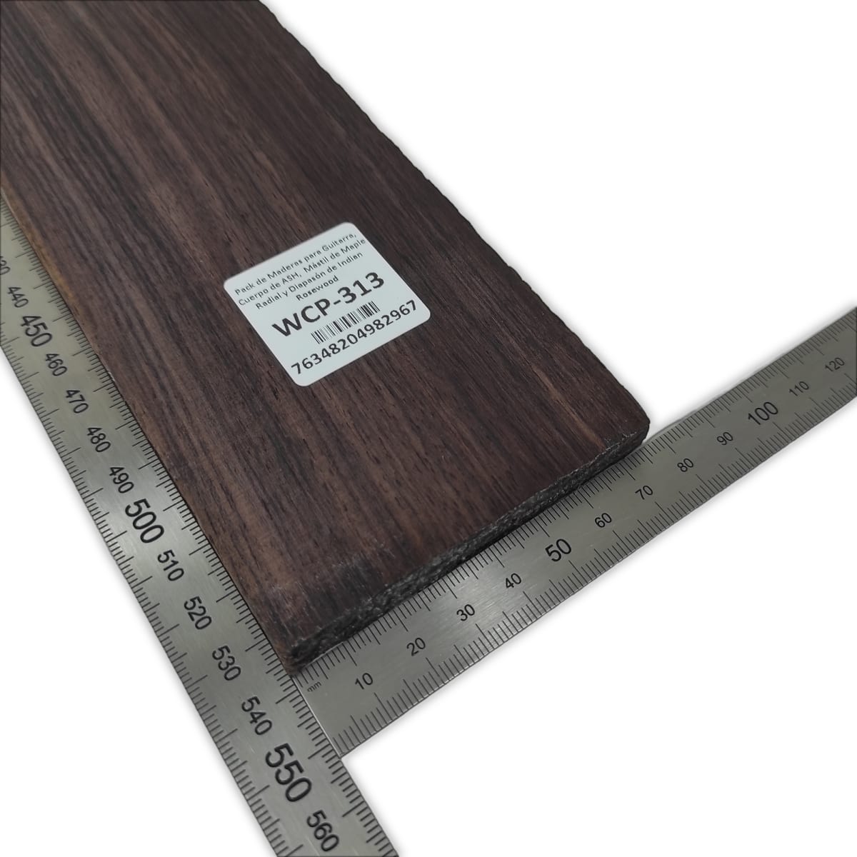 Pack de Maderas WCP-313 para Guitarra, Cuerpo de Ash + Mastil de Maple + Diapason de Indian Rosewood8