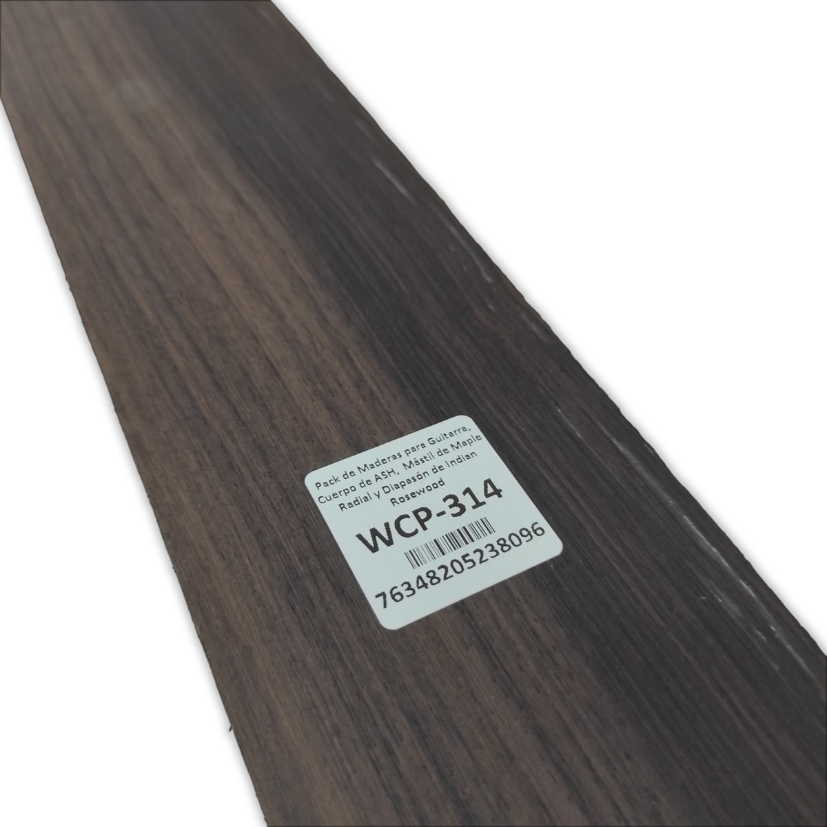 Pack de Maderas WCP-314 para Guitarra, Cuerpo de Ash + Mastil de Maple + Diapason de Indian Rosewood13